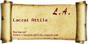 Laczai Attila névjegykártya