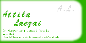 attila laczai business card